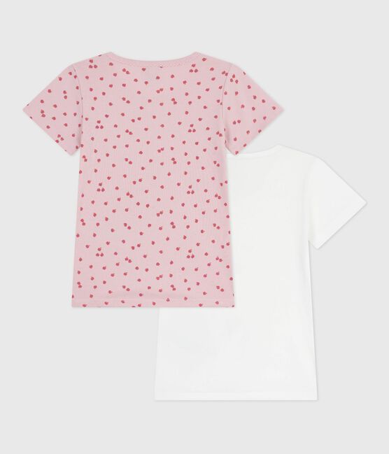 Pack of children's short-sleeved apple-print cotton T-shirts variante 1