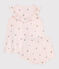 Babies' short-sleeved fruit print cotton dress and bloomers FLEUR pink/MULTICO white
