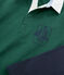 Boys' Rugby Polo Shirt SOUSBOIS green/SMOKING blue