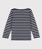 Girls' Iconic Cotton Breton Top SMOKING blue/ARGENT
