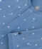 Babies' Footless Cotton Bodyjama BEACH blue/MARSHMALLOW
