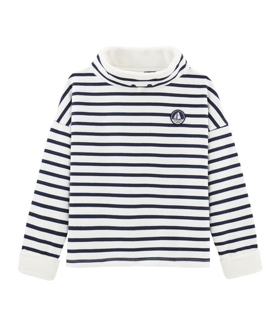 Boy's Sweatshirt MARSHMALLOW white/SMOKING blue