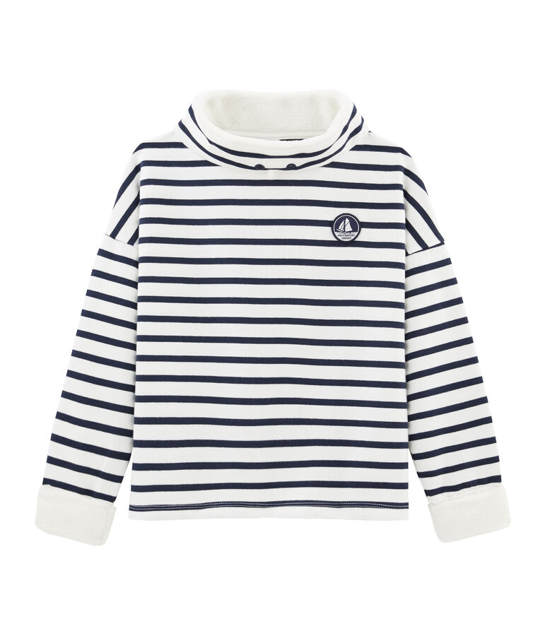 Boy's Sweatshirt MARSHMALLOW white/SMOKING blue