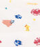 Girls' Glow-In-The-Dark Cotton Nightdress MARSHMALLOW white/MULTICO white