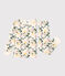 Children's Floral Print Cotton Pyjamas AVALANCHE white/MULTICO