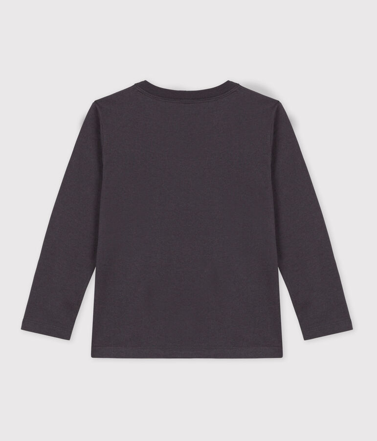 Boys' Long-Sleeved Cotton T-Shirt grey