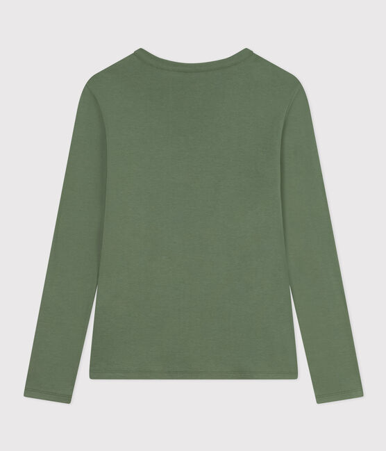 Women's Iconic Cotton Round Neck T-Shirt CROCO green