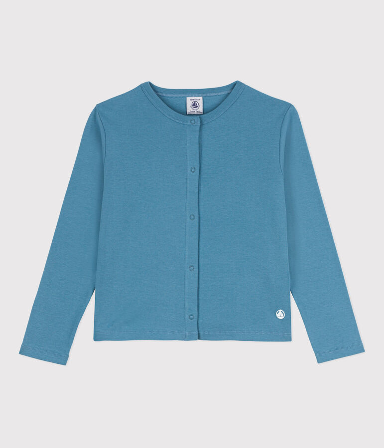 Girls' Cotton Cardigan blue