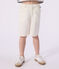 Children's Bermuda shorts in plain cotton white