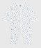 Babies' printed cotton footless pyjama suit MARSHMALLOW white/MULTICO white