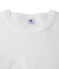 Women's decorative original rib T-shirt ECUME white