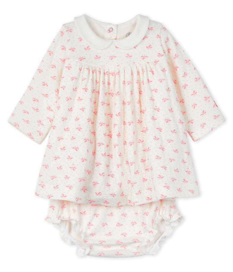 Baby girls' clothing - 2-piece set white/pink