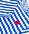 Babies' stripy tube knit pyjamas with a back opening PERSE /AVALANCHE