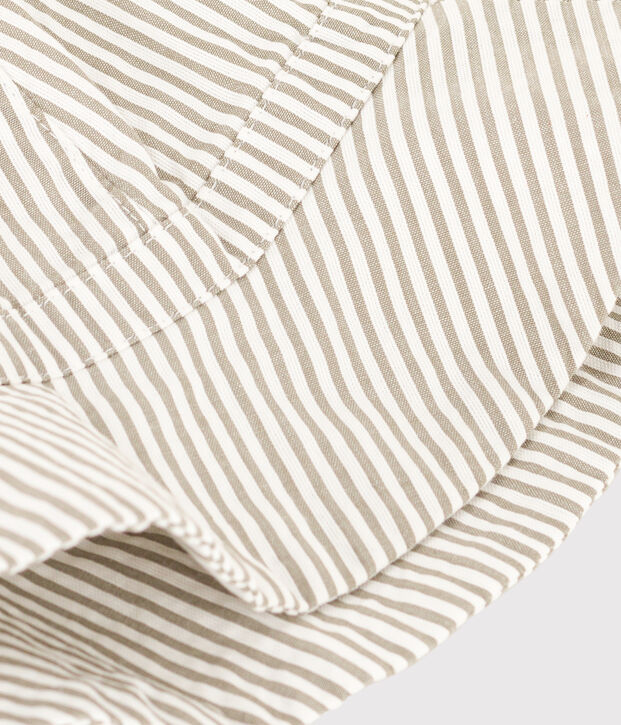 Babies' Seersucker Sun Hat green/white