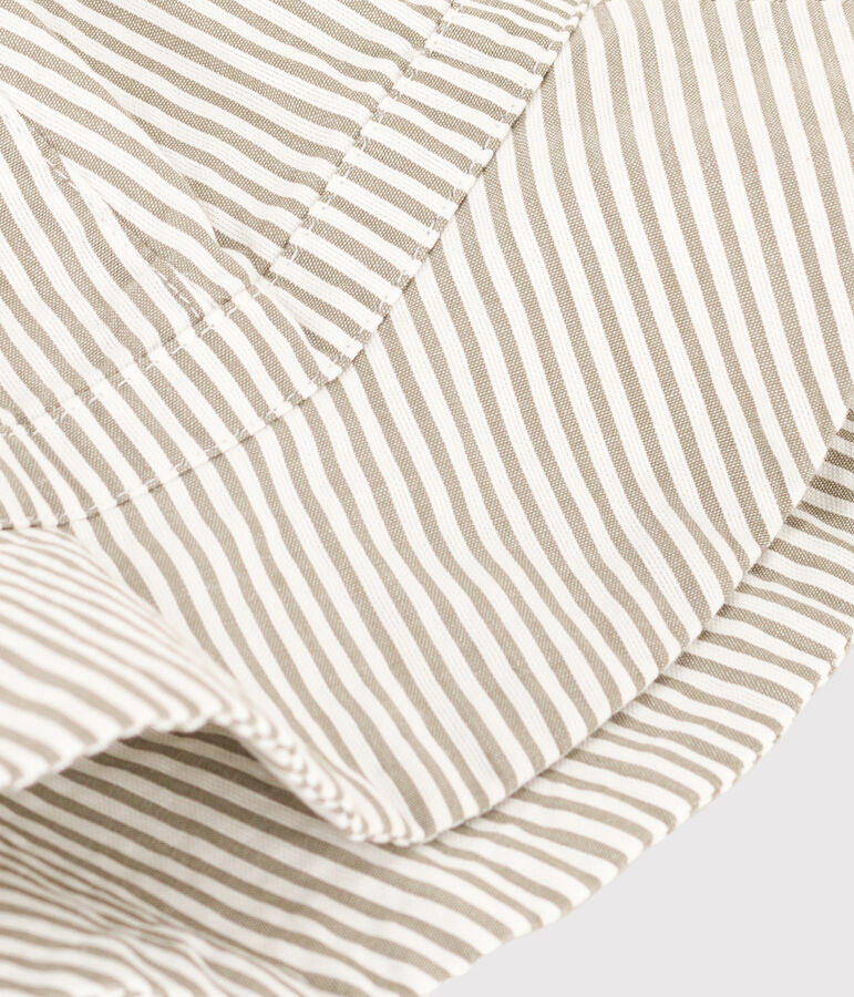 Babies' Seersucker Sun Hat green/white