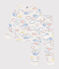 Children's Cotton Cloud and Rainbow Print Pyjamas MARSHMALLOW white/MULTICO white