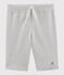 Boys' Mid Jersey Bermuda Shorts POUSSIERE CHINE grey