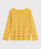 Women's iconic Breton top BOUDOR yellow/MARSHMALLOW white