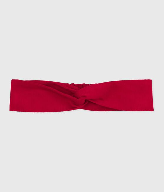 Children's corduroy hairband TERKUIT red