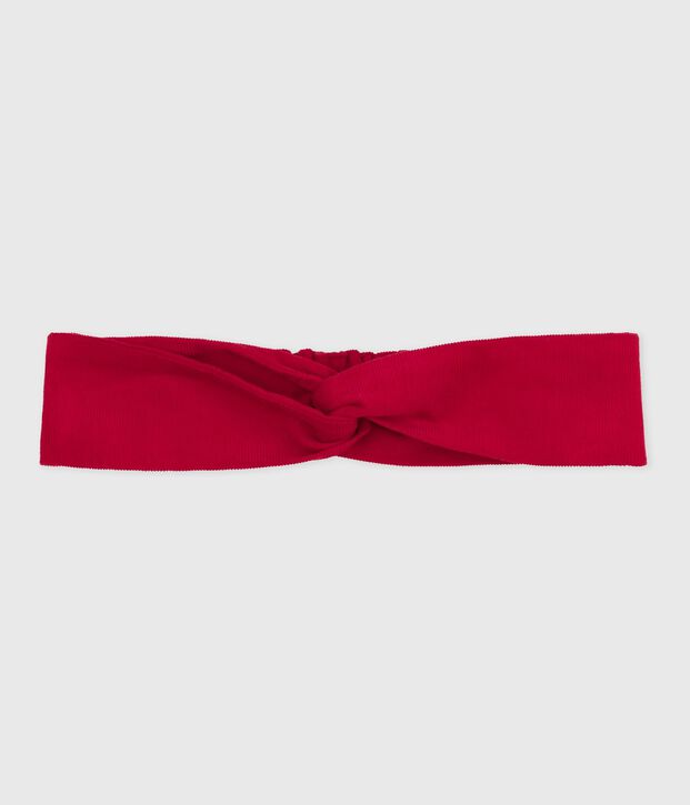 Children's corduroy hairband red