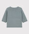 Babies' Bear Wool/Cotton Knit Cardigan SEDUMBLUE grey