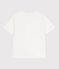 Children's short-sleeved cotton T-shirt MARSHMALLOW white