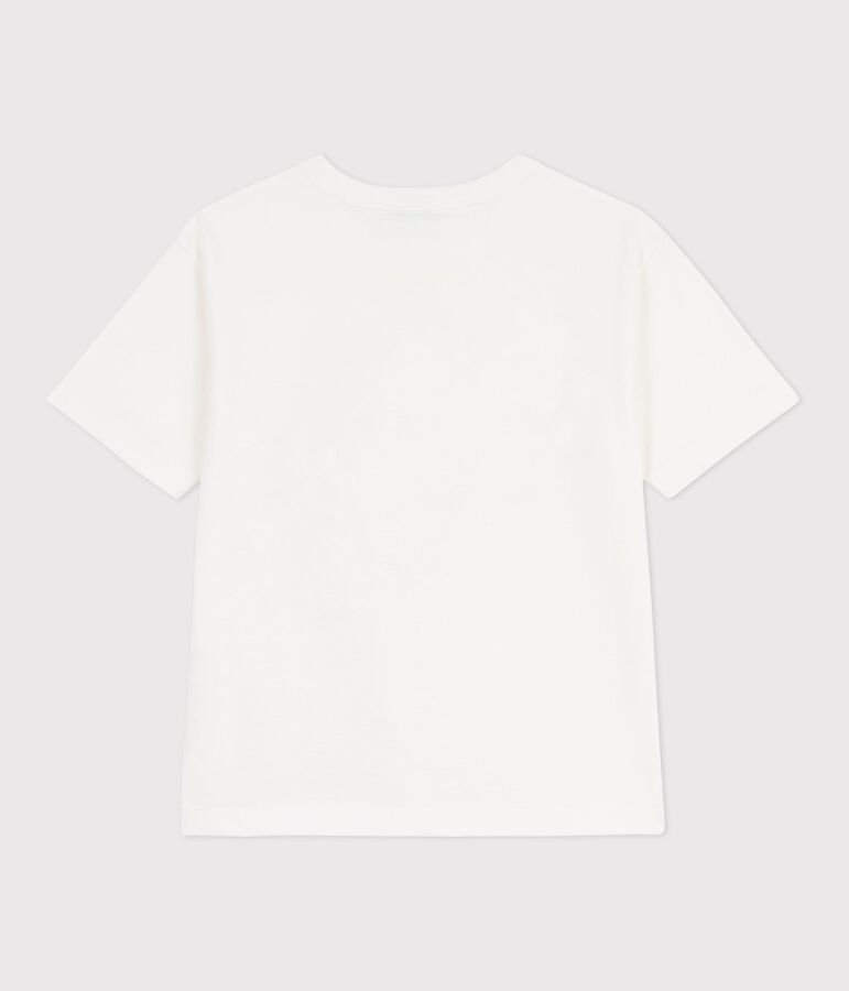 Children's short-sleeved cotton T-shirt white