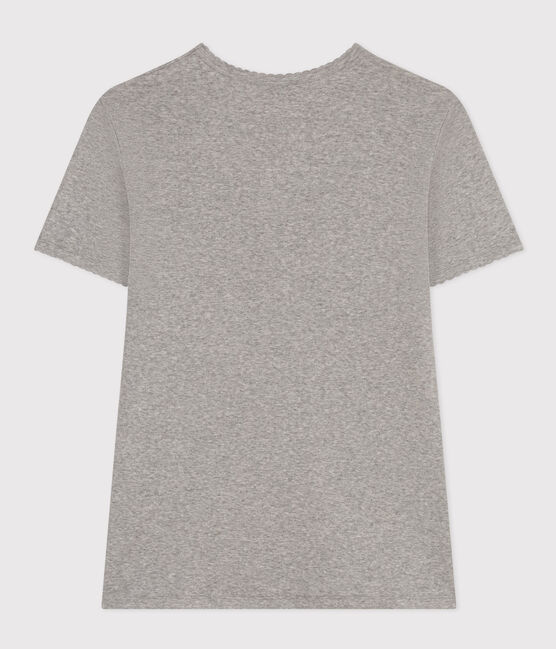 Women's Iconic Cocotte Stitch Cotton T-Shirt CHATON CHINE grey
