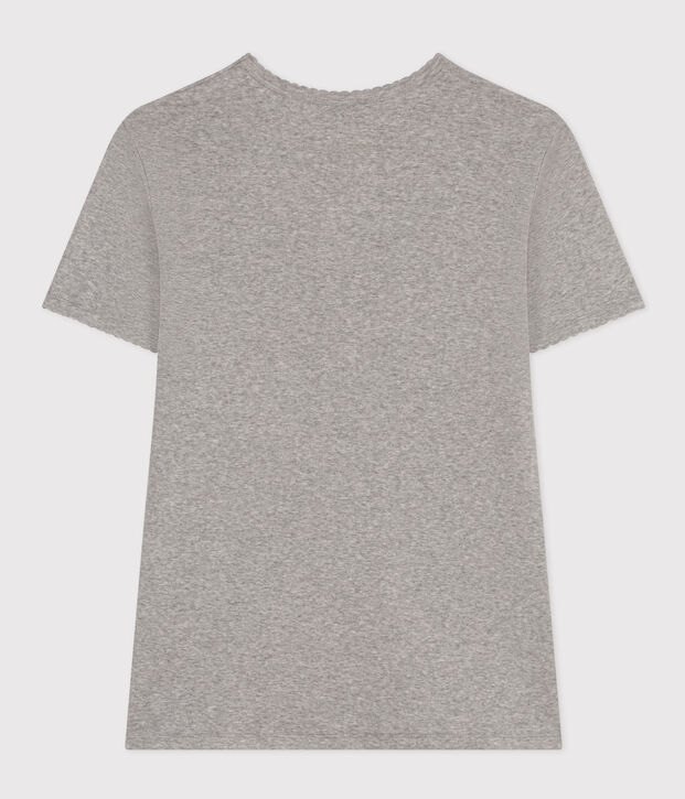 Women's Iconic Cocotte Stitch Cotton T-Shirt grey