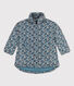 Girls' Patterned Mid Length Puffer Jacket