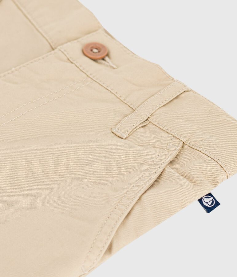 Children's cotton trousers beige