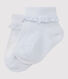 Girls' lace-trimmed socks