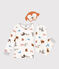 Children's Unisex Dog Fancy Dress Fleece Pyjamas with mask  MARSHMALLOW white/MULTICO white