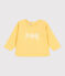 Plain cotton baby sweatshirt ORGE yellow
