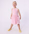 Children's sleeveless plain cotton dress pink