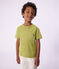 Children's short-sleeved plain cotton T-shirt green