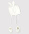 Babies' Organic Cotton Tube Knit Rabbit Bonnet and Bootees Set variante 1