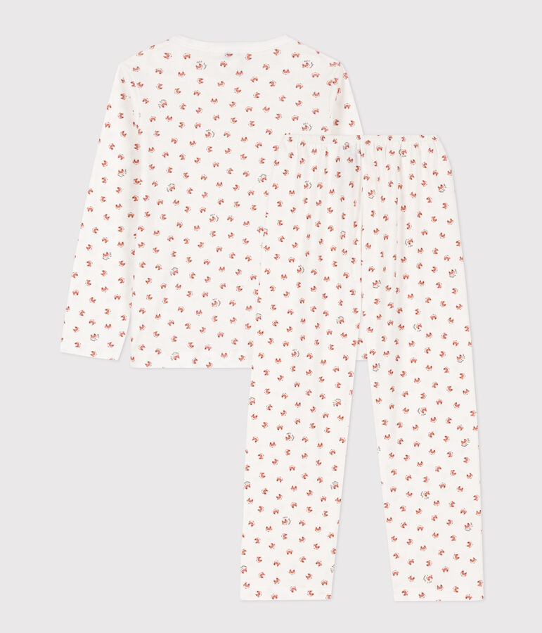 Children's Unisex Fox Cotton Pyjamas MARSHMALLOW white/MULTICO white