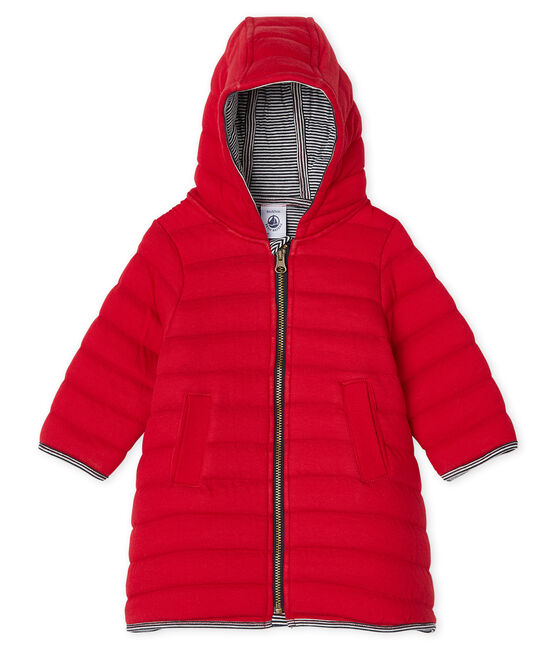 Baby Girls' Quilted Tube Knit Coat TERKUIT CN red