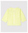 Babies' Yellow Stripy Organic Cotton Poplin Blouse JAUNE yellow/MARSHMALLOW white