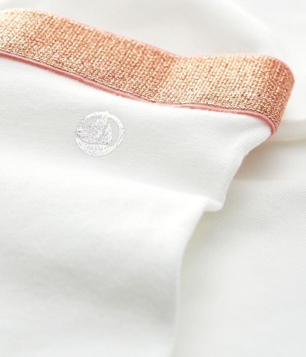 Girls' Jersey Cropped Lycra Leggings white