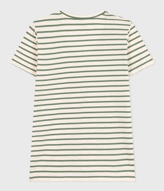 Women's The Straight V-Neck Striped Cotton T-Shirt AVALANCHE /CROCO