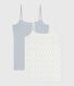 Women's strappy openwork cotton tops
