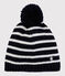 Unisex Children's Woolly Hat SMOKING blue/MARSHMALLOW white