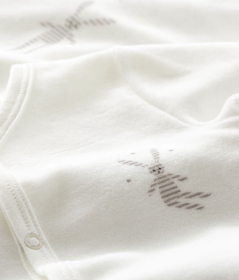 Babies' velour sleepsuit - Set of 2 multicolor