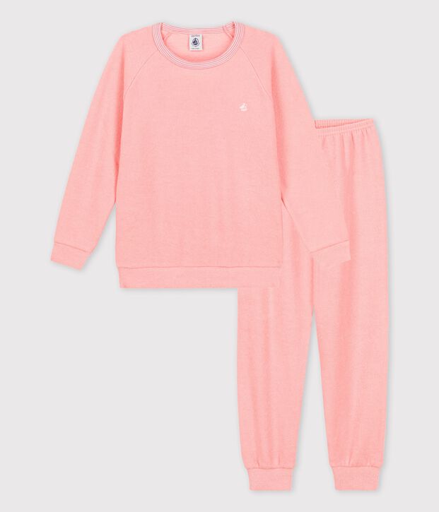 Pyjamas in Brushed Terry Towelling pink