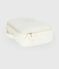 Newborn babies' suitcase in embroidered cotton gauze MARSHMALLOW white