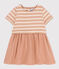 Babies' Short-Sleeved Dual-Fabric Dress VINTAGE /AVALANCHE