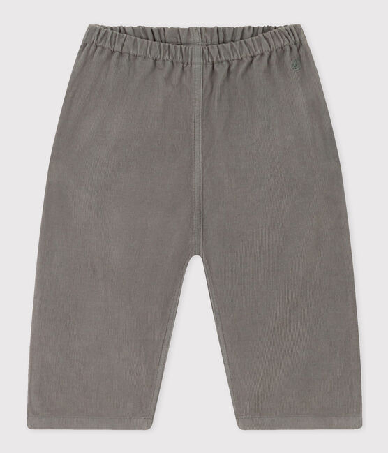 Babies' Fine Velour Trousers THUYA green