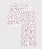 Women's Paris print cotton pyjamas MARSHMALLOW white/MULTICO white